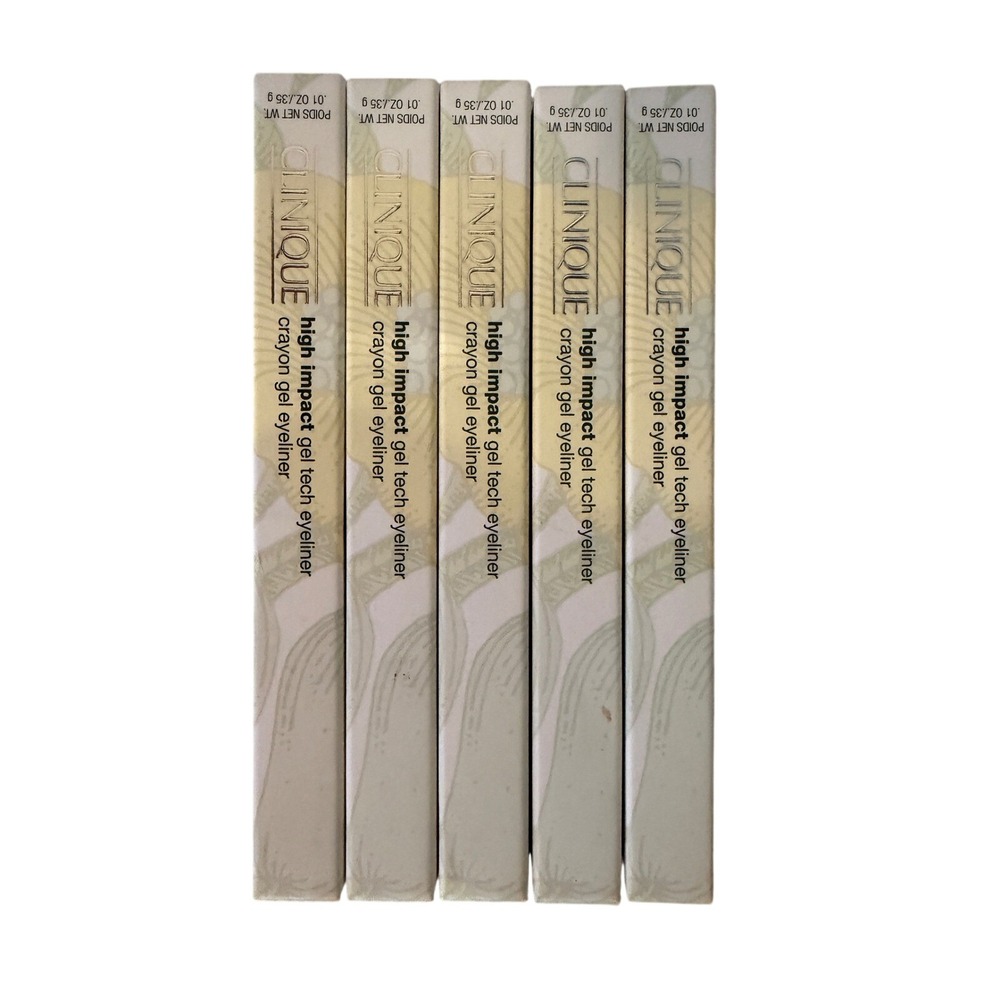 Clinique High Impact Gel Tech Eyeliner 05 Beaming Beige Lot of 5 New In Box